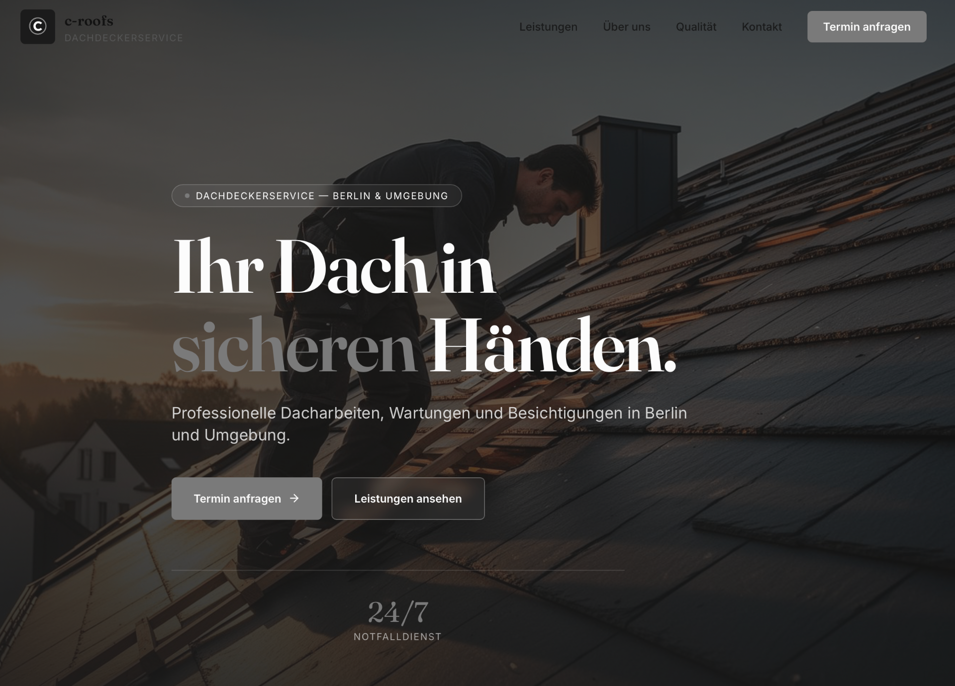 C-Roofs — Handwerk · Unternehmenswebsite